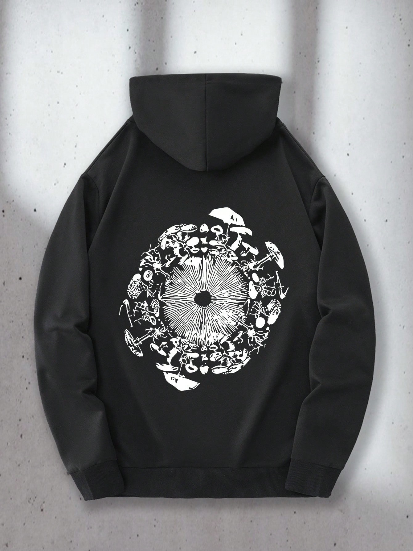 Mens Formal Look - Herenhoodie - Bedrukt pullover-sweatshirt met prints