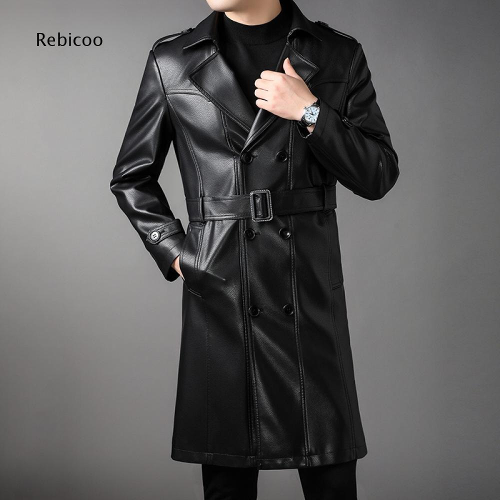 Mens Formal Look - Heren casual formele lange jas met
