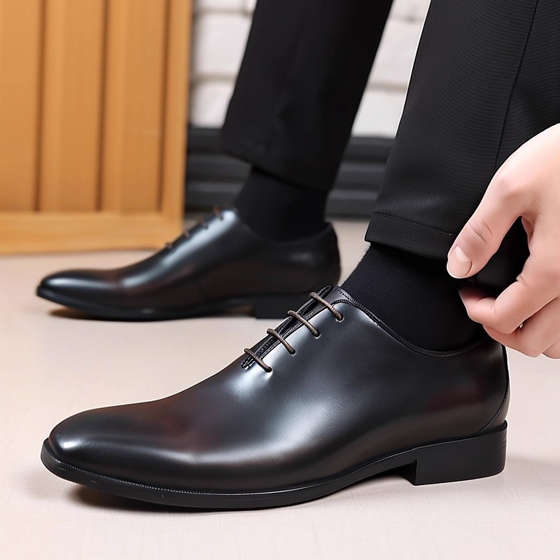 Men'S Luxury Formal Wear Brands - Designer lederen heren Wholecut Oxford schoenen