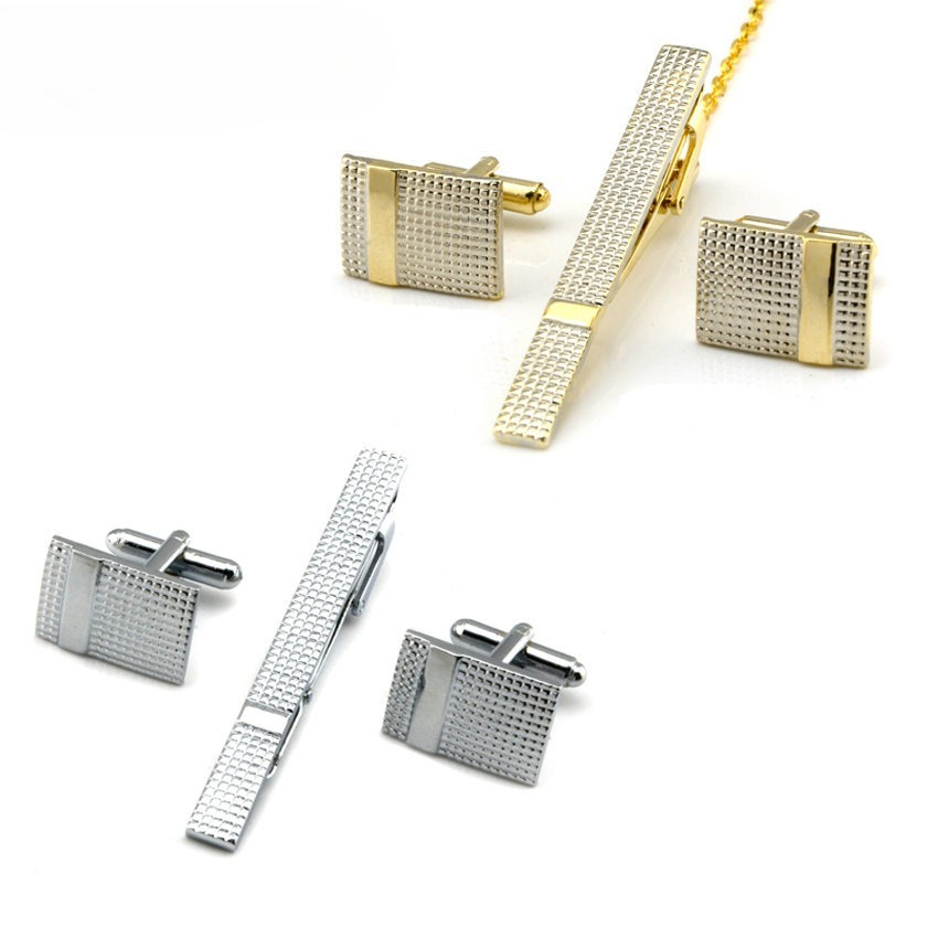 Mens Formal Look - Een set manchetknopen en stropdasclip voor