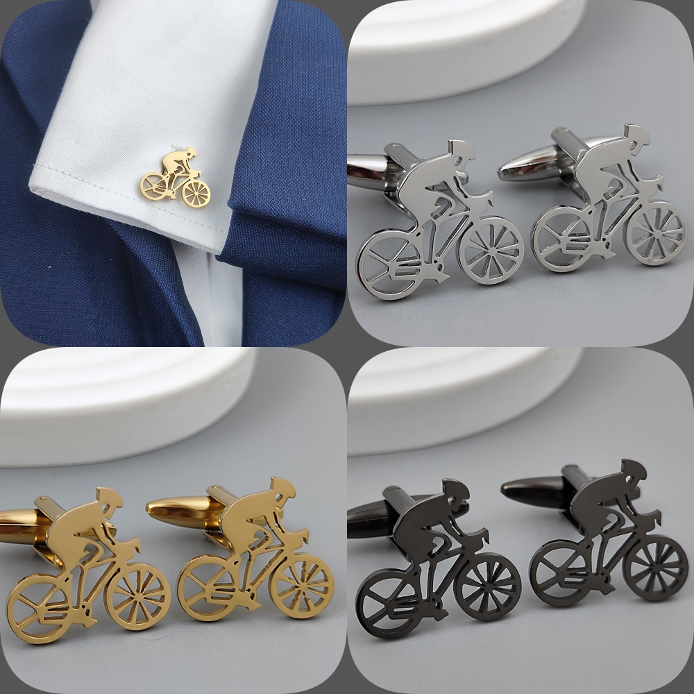 Fiets Racer Vergulde Manchetkn - Men Formal Wear Shirts recensie en prijs