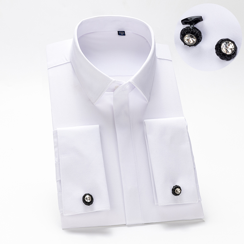 Heren overhemd met Franse manc - Men Formal Wear Shirts recensie en prijs