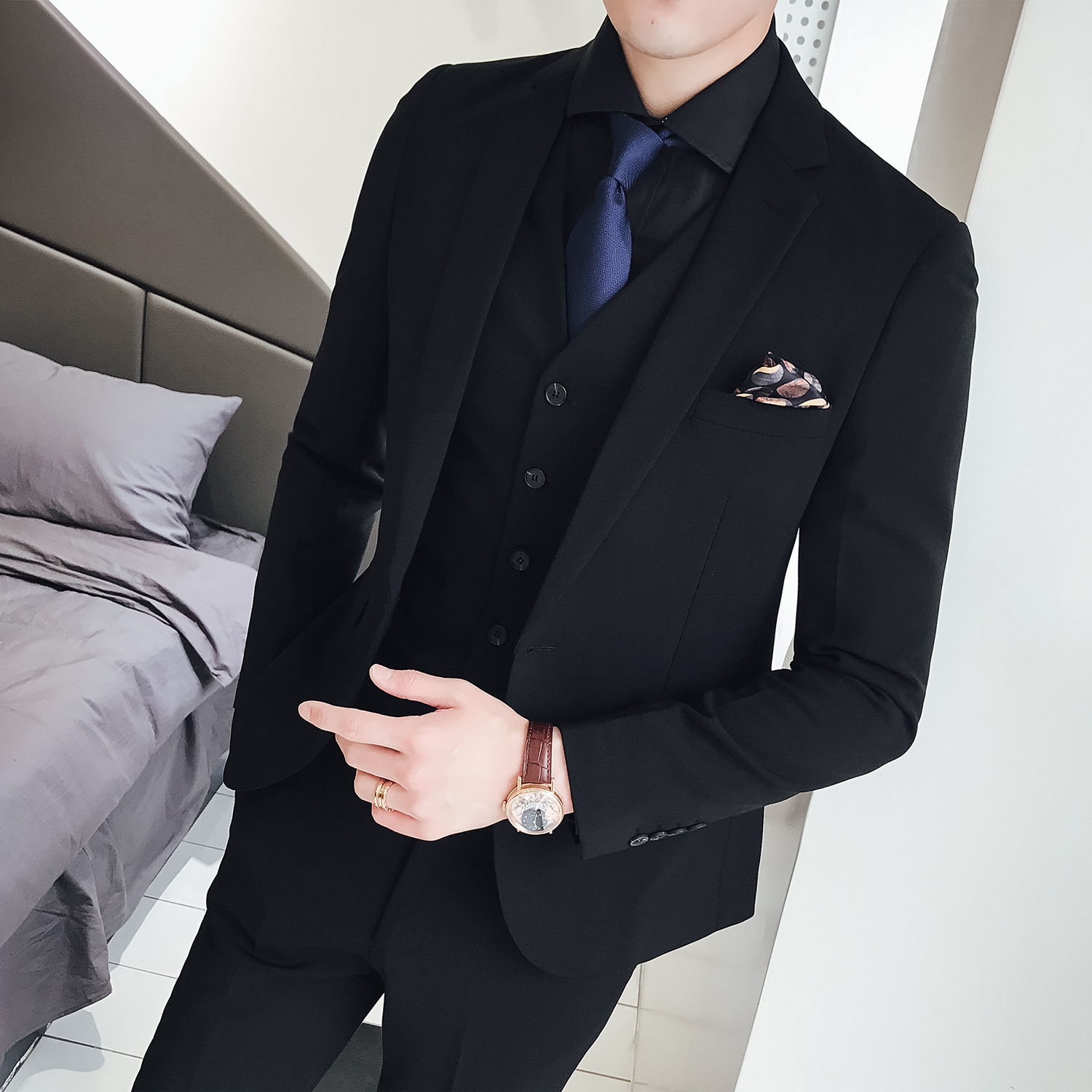 Driedelig pak voor heren, Kore - Men'S Formal Wear Not Suit recensie en prijs