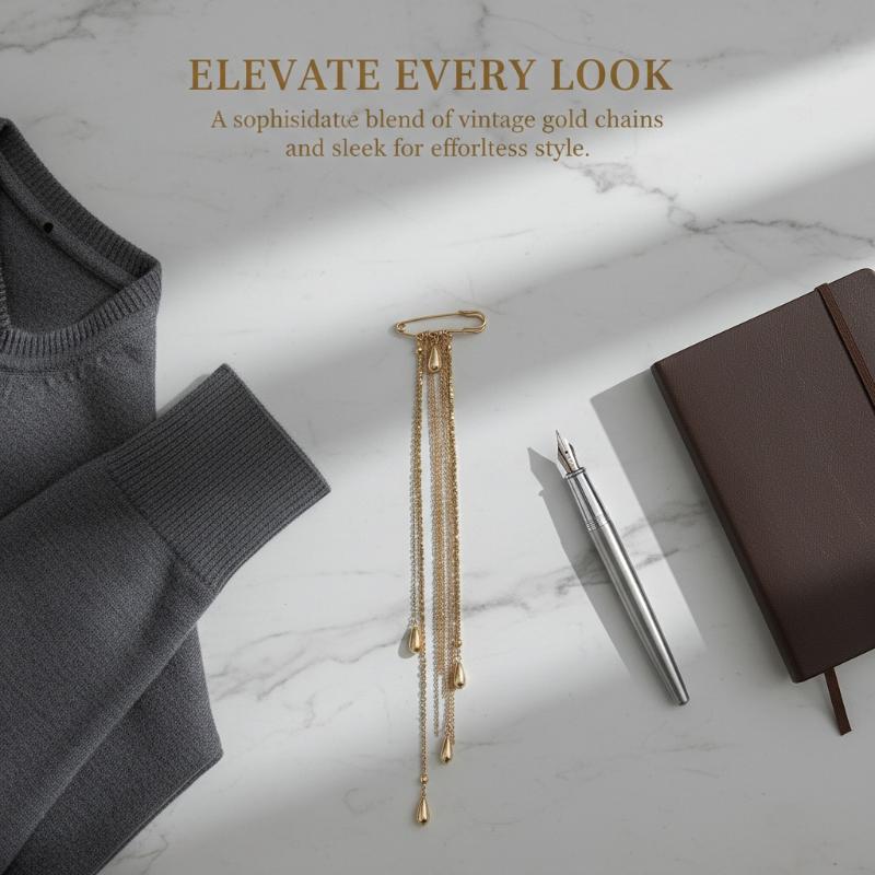 Elegante waterdruppel-broche m - Mens Formal Look recensie en prijs