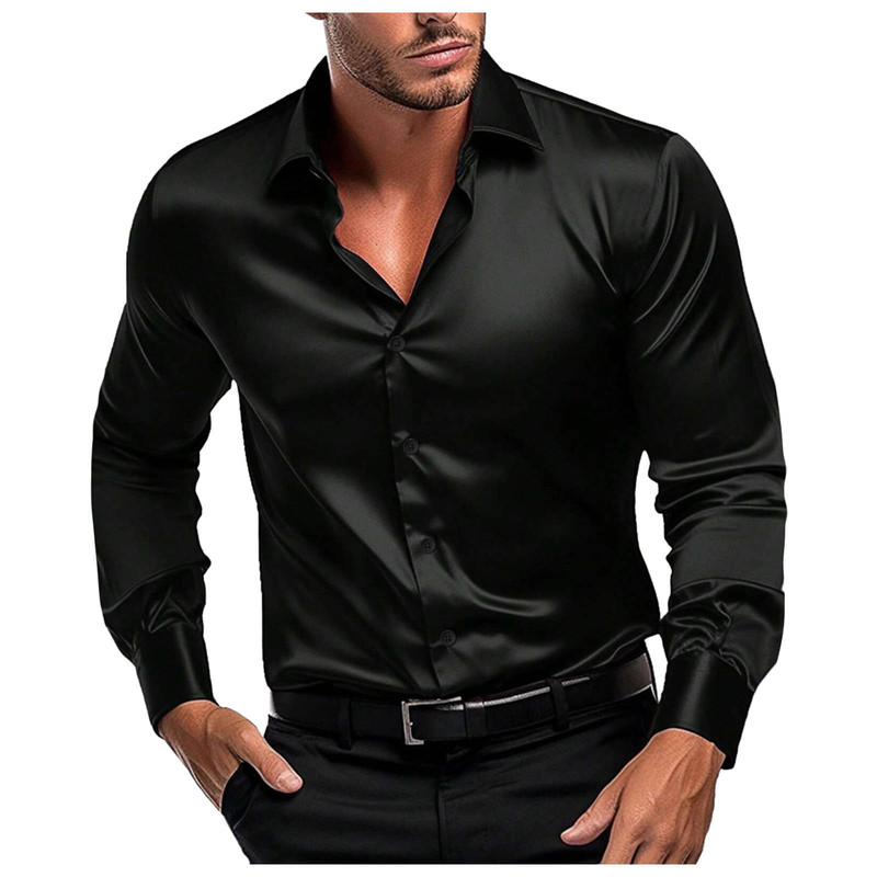 Heren Glanzend Satijnen Overhe - Mens Formal Look recensie en prijs