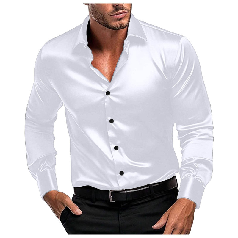 Heren Glanzend Satijnen Overhe - Mens Formal Look recensie en prijs