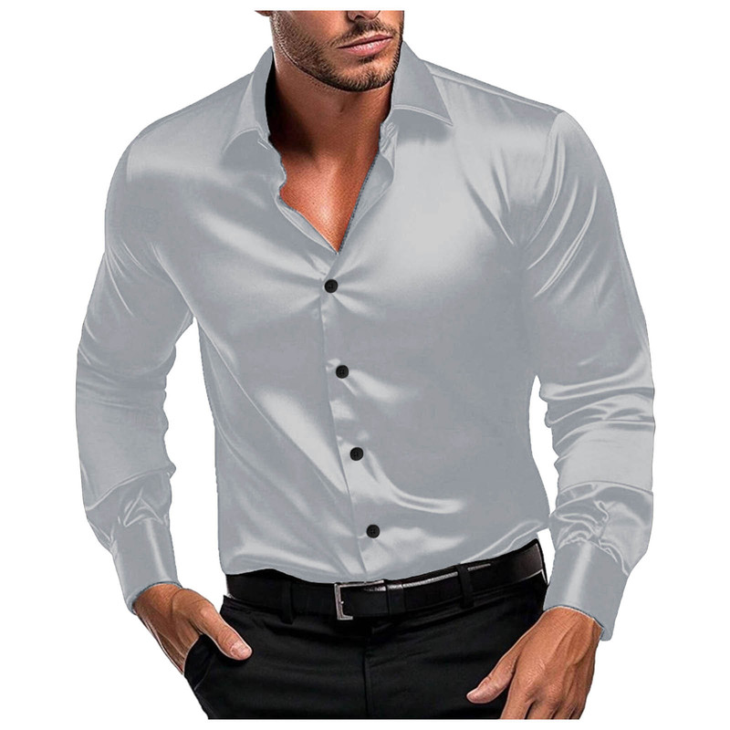 Heren Glanzend Satijnen Overhe - Mens Formal Look recensie en prijs